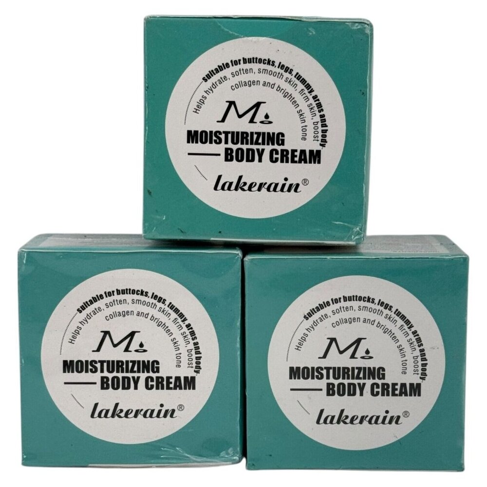 Lakerain M. Moisturizing Body Cream 80ml Set Of 3 Collagen Boost Brighten 09/26